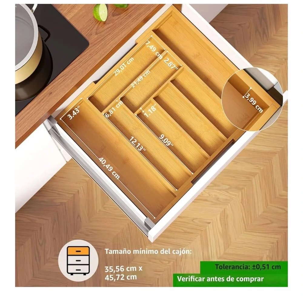 BAMBOO Natural Brown Storage Organizer